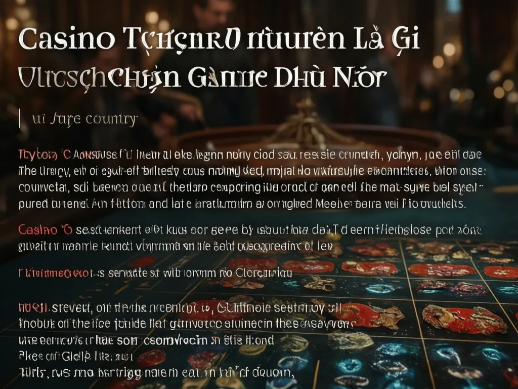 Chọn game casino